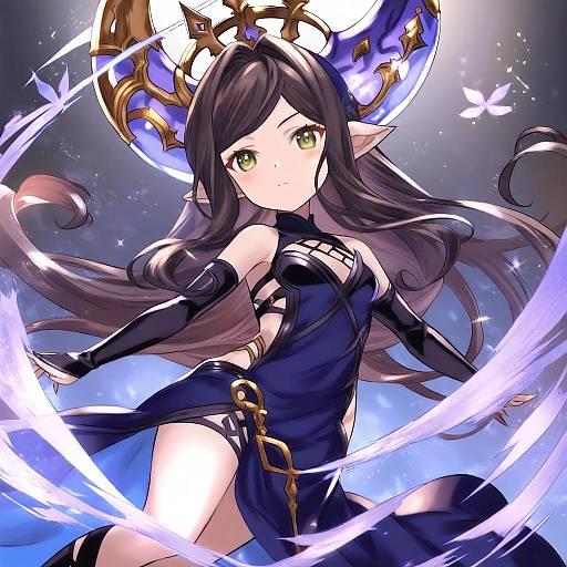 Illustration of Arulumaya, granblue fantasy in the style of Kakiko210