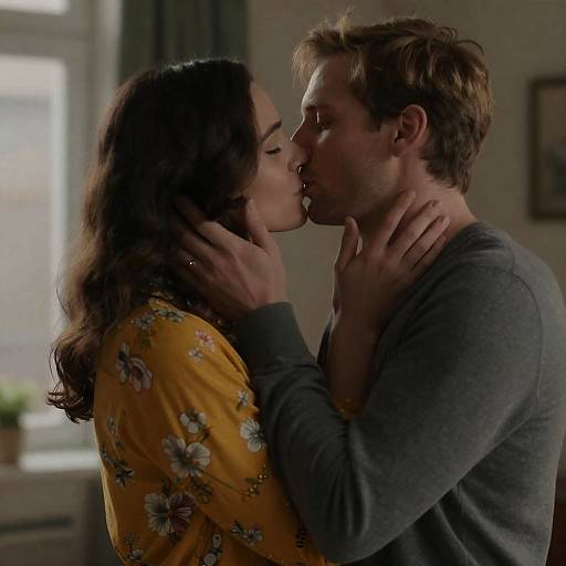 Intimate Embrace of a Couple