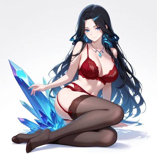 Enchanting Lingerie Model in Elegant Pose Enchanting Lingerie Model in Elegant Pose