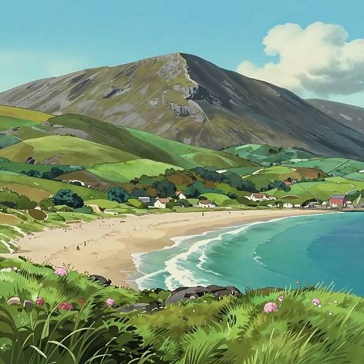 Scenic Irish Landscape with Ben Bulben