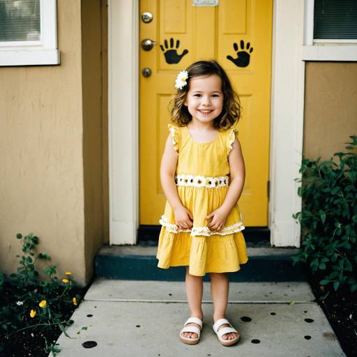 Charming Toddler in Bright Sundress
