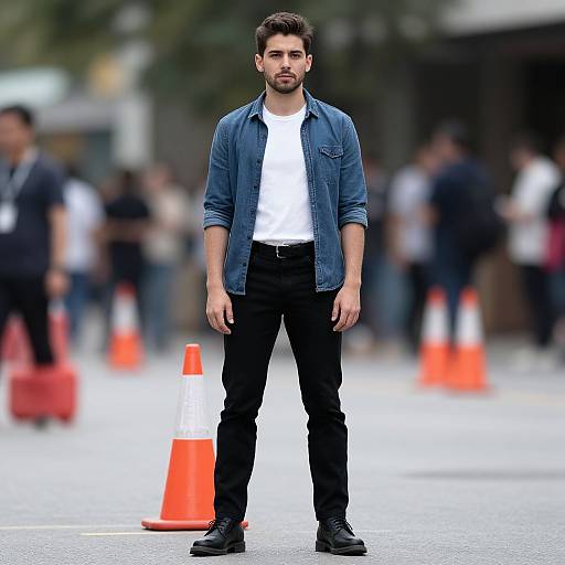 Realistic Casual Male Character Portrait