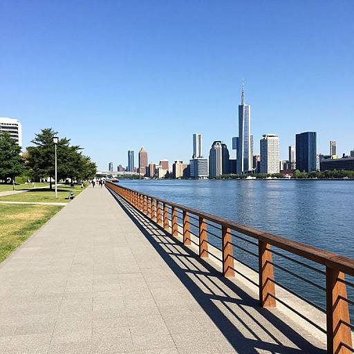 Vibrant City Waterfront Panorama