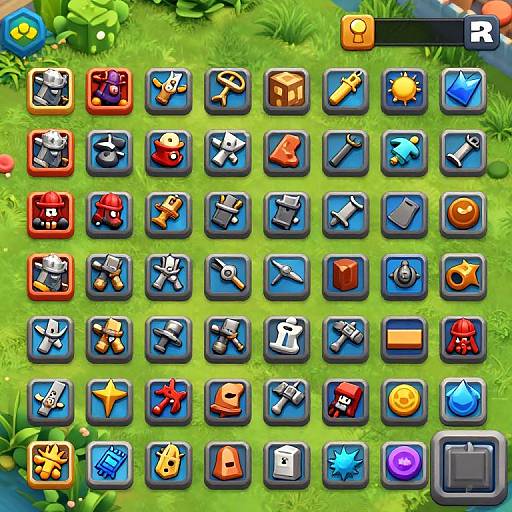 Clash Royale Style UI Sprites