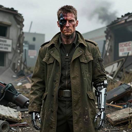 Grimdark Sci-Fi Soldier Portrait