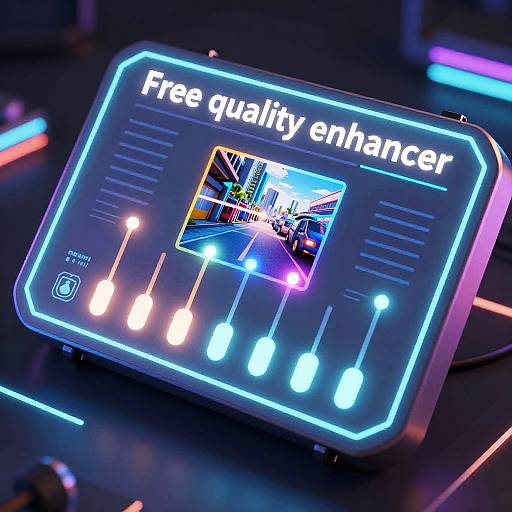 Futuristic Cyberpunk Image Enhancer