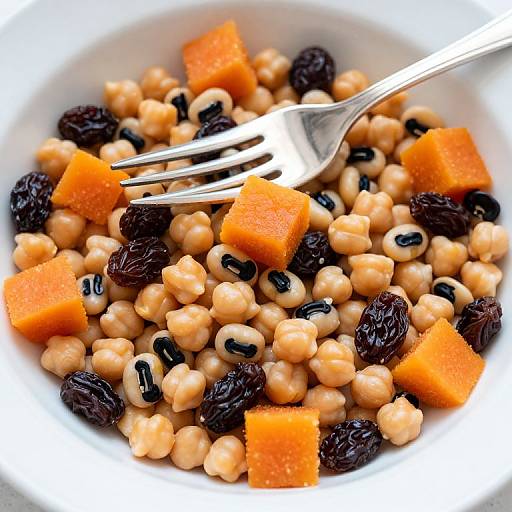 Colorful Legume Medley with Fork