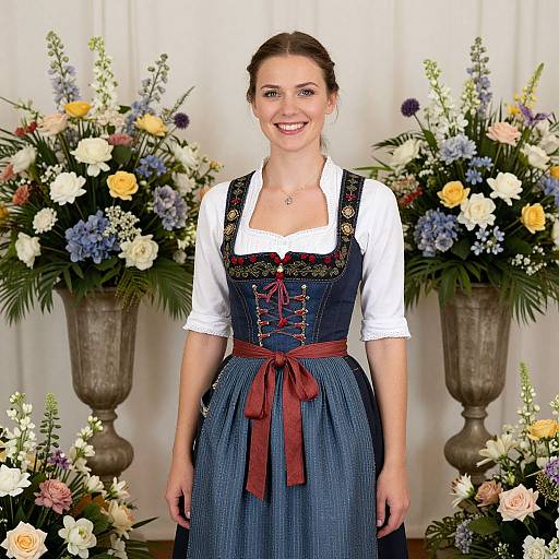 Woman in Traditional German Costume