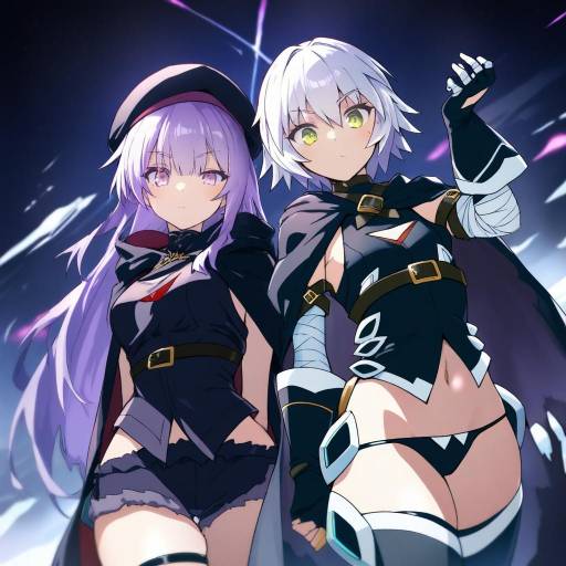 Mysterious Figures in Dark Attire