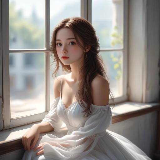 Realistic Portrait of a Young Woman