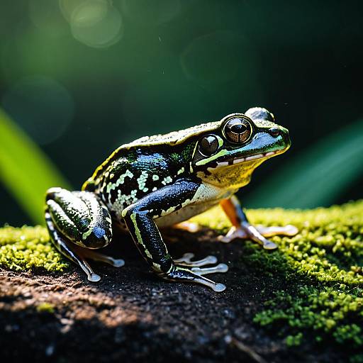 Macro Photo of Rainforest Frog