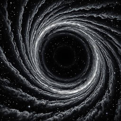 Swirling Black Hole Vortex in Space