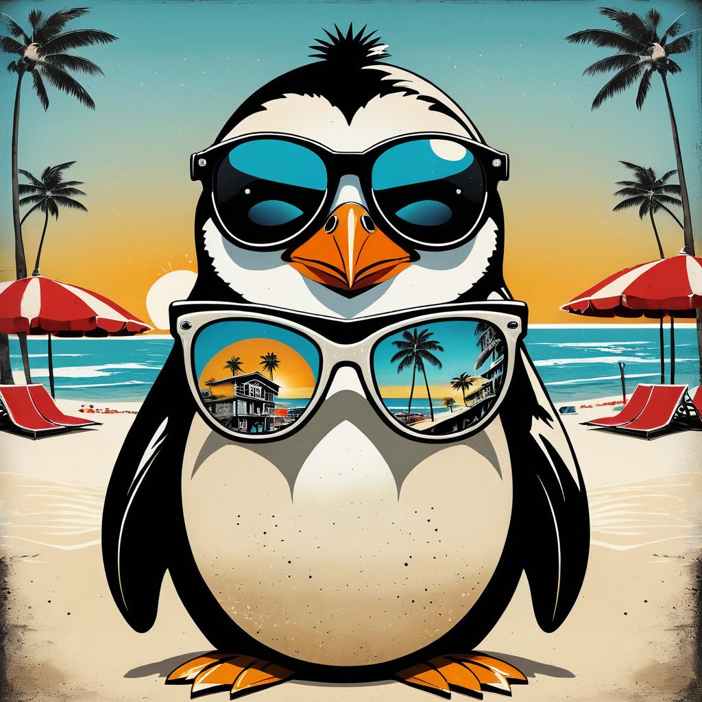 Urban Penguin: Beach Vibes and Style