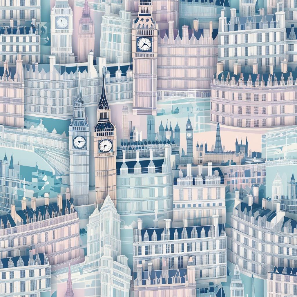 Elegant Wallpaper of British and French Landmarks