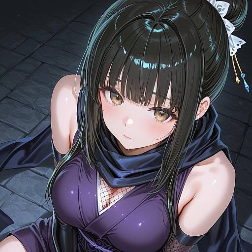 Illustration of Hamaguchi ayame, idolmaster in the style of Haruri