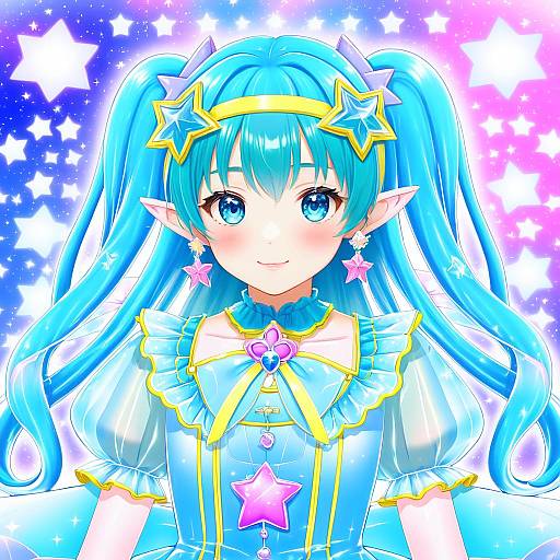Illustration of Cure milky, precure in the style of Shinonome asu