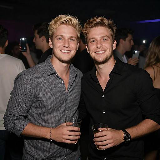Two Young Men at Party