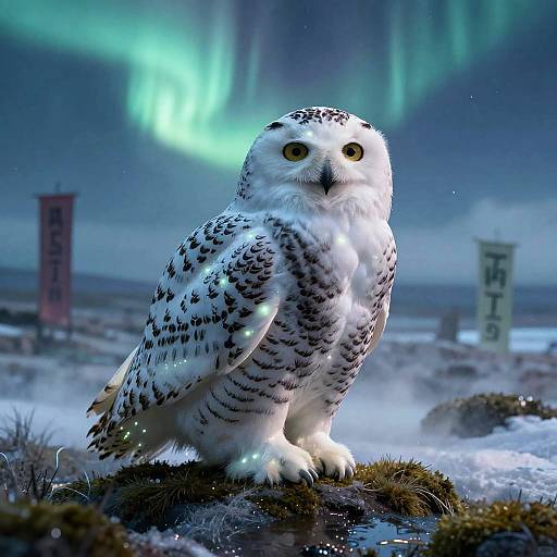 Mystical Female Snowy Owl Sage
