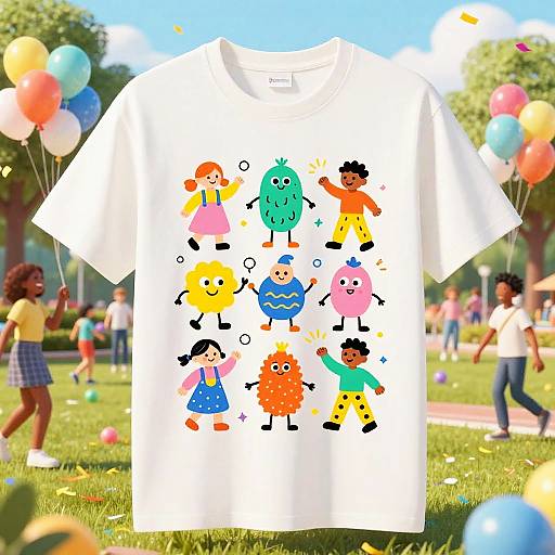 Playful Cartoon T-Shirt Designs