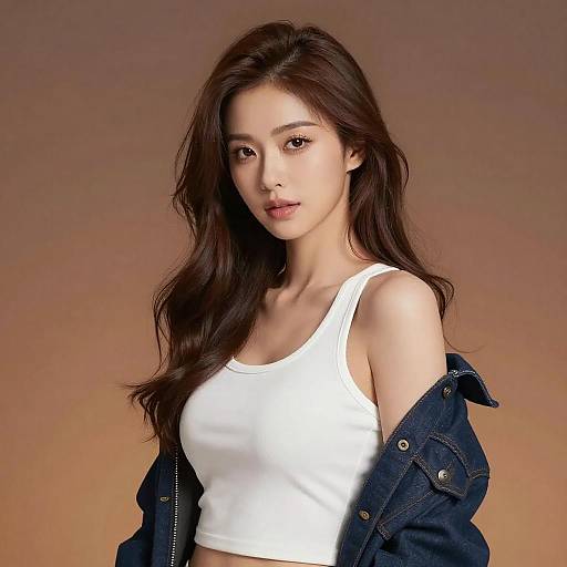 Confident Young Woman Digital Portrait