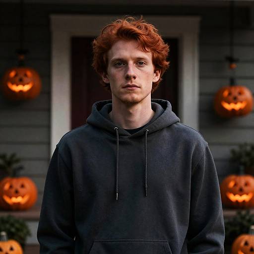 Shaggy Red-Haired Man Halloween