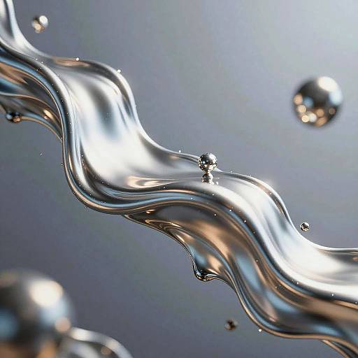 Liquid Metal Flow in Zero Gravity