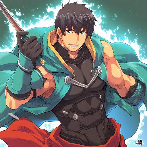 Illustration of Arash (fate), fate (series) in the style of Hagiya masakage