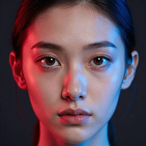 Photorealistic Headshot with Dramatic Lighting