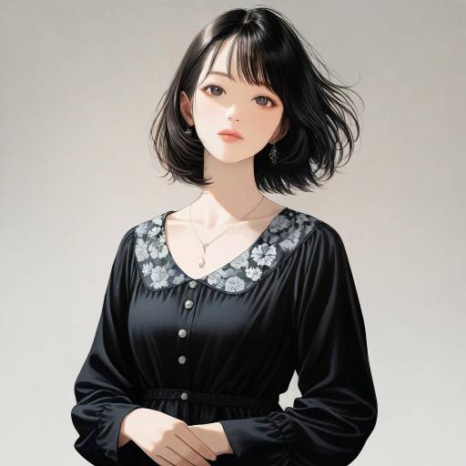 Elegant Portrait of Kazaki Morinaka