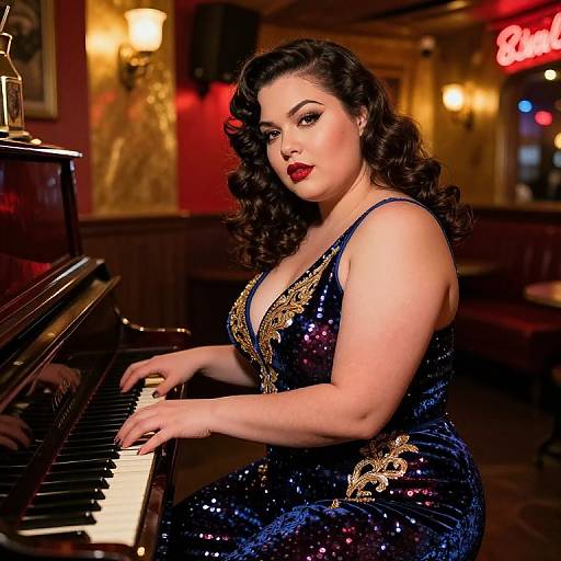 1930s Glamorous Jazz Lounge Singer