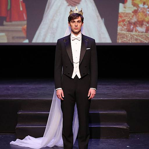 Male Bride in Stag Tuxedo Costume