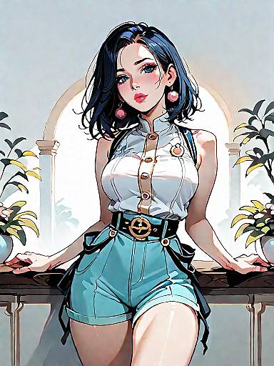 Chic Burgundy Jumpsuit Fashion Portrait