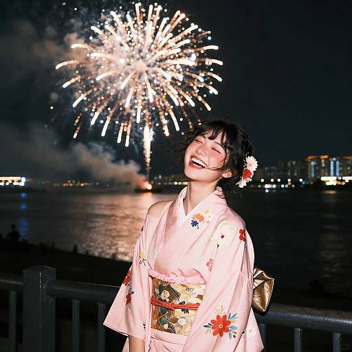 Radiant Night Cowboy in Kimono