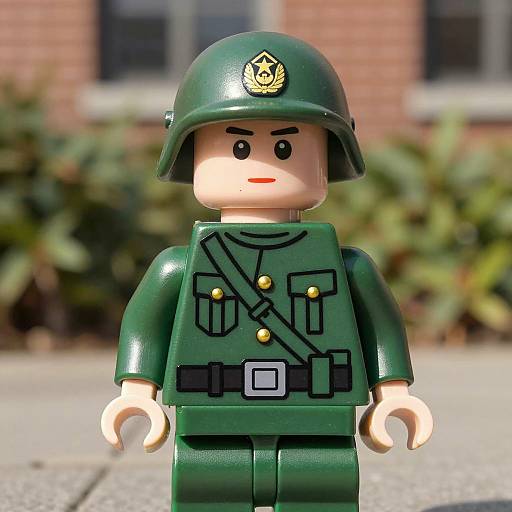Young Boy in Green Toy Soldier Costume