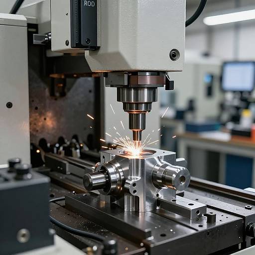 Precision Milling in High-Tech Workshop