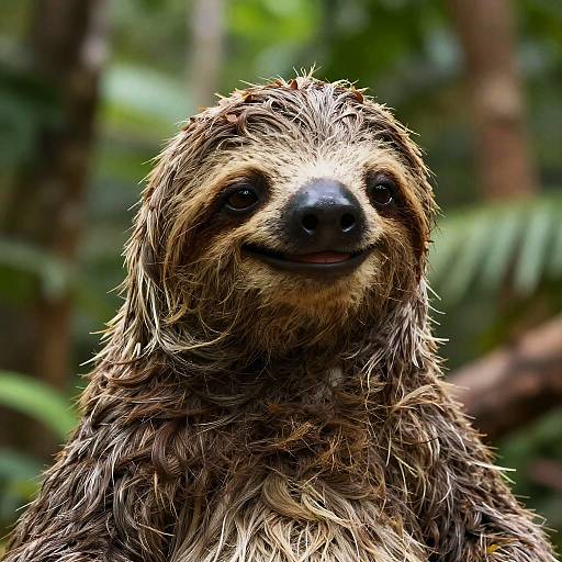 Mischievous Sid the Sloth Portrait