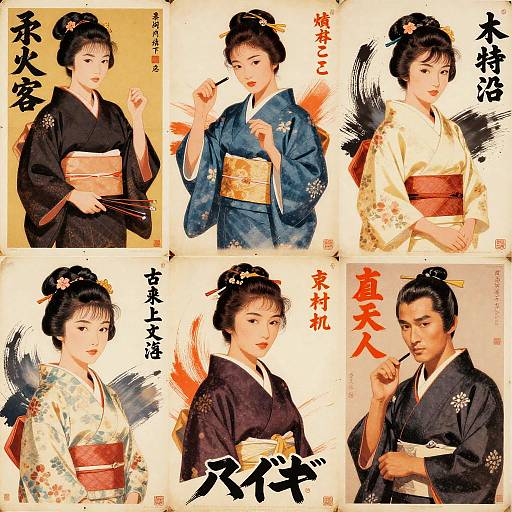 Vintage 1960s Japanese Movie Posters