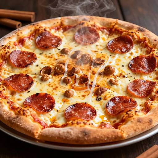 Cinnamon Eyeball Pepperoni Pizza Shot