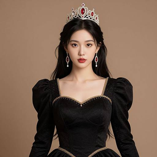 Realistic Fire Princess Portrait