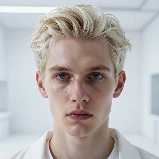 Hyper-Realistic Cyberpunk Nordic Portrait