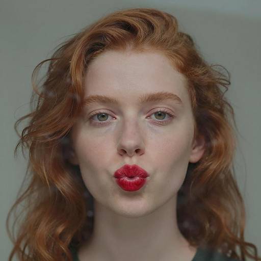 Pensive Portrait Through Foggy Glass