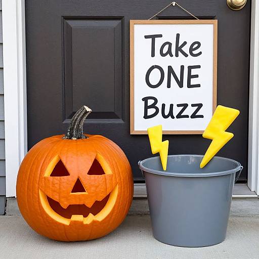 Spooky Pumpkin with Buzz Bucket