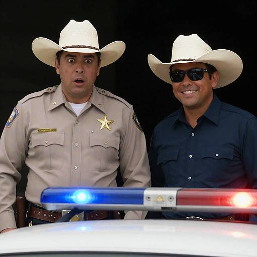 Dramatic Cowboy Encounter at Night