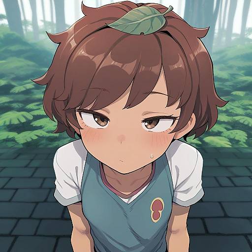 Illustration of Anne boonchuy, amphibia in the style of Bee (deadflow)