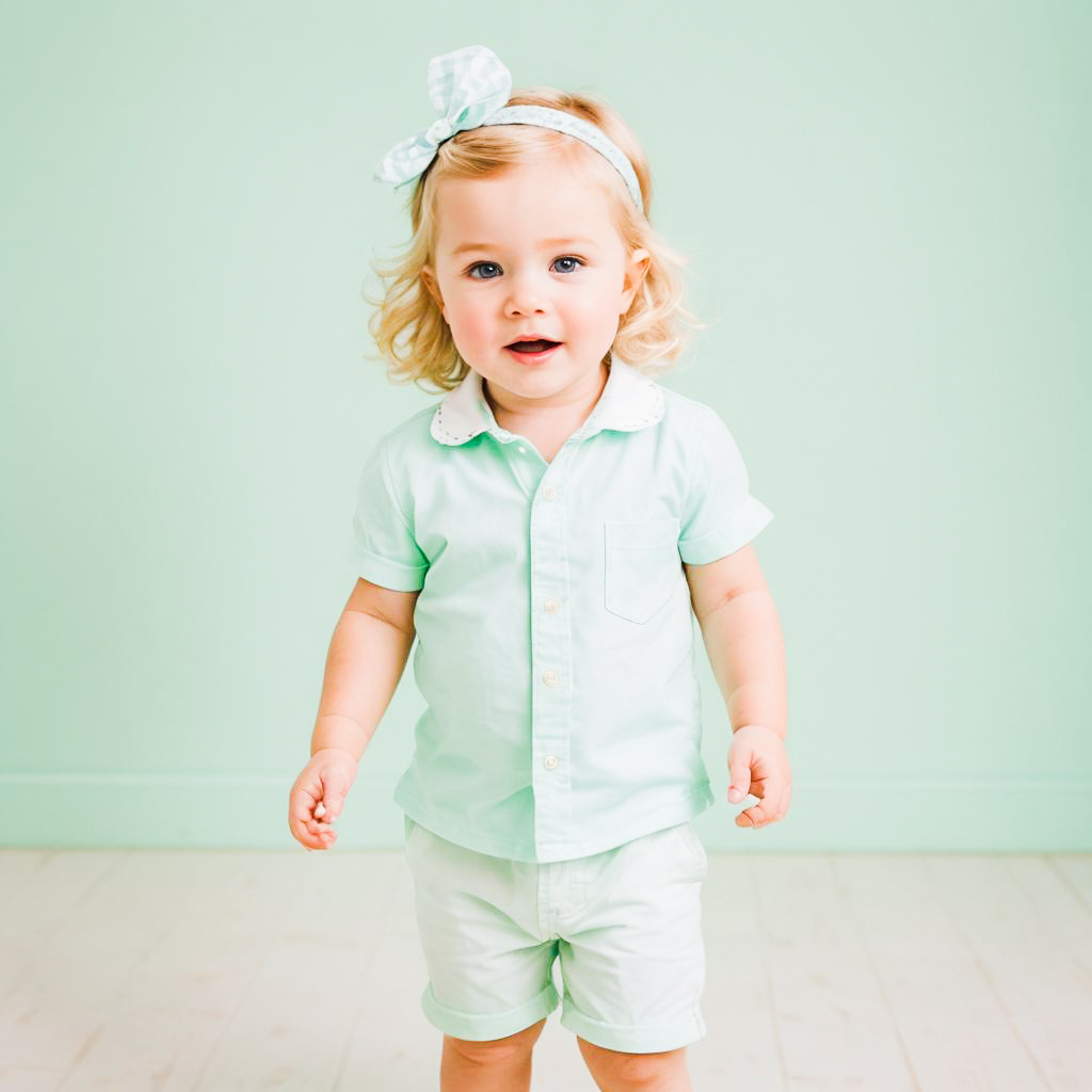 Charming Toddler in Spring Pastels