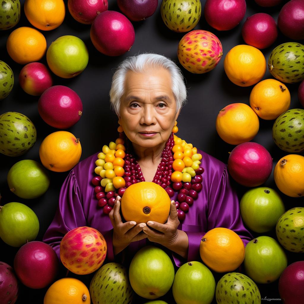 Elegant Fruit Elder Portrait Photography