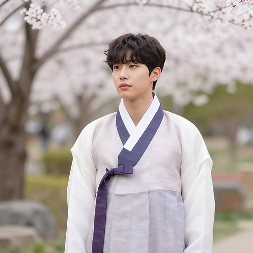 Gay Korean Actor in Modern Hanbok