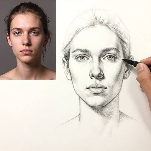 Sketching Anatomical Portrait with Pencil