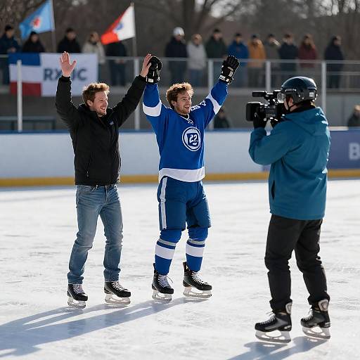Celebration on Ice: Joyful Jumpers
