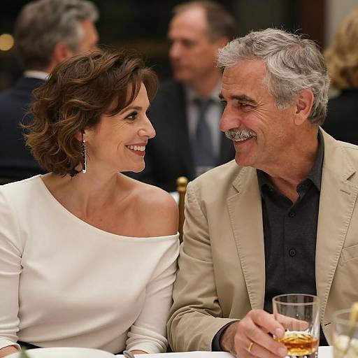 Warm Moment: A Couple at an Event